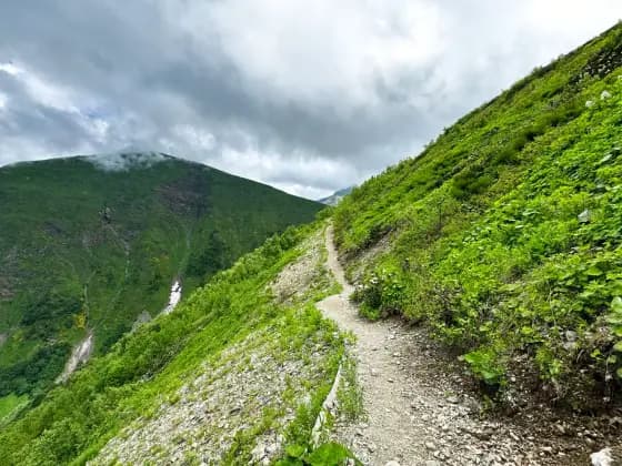 Тропа на Бзерпинский карниз, июль 2026